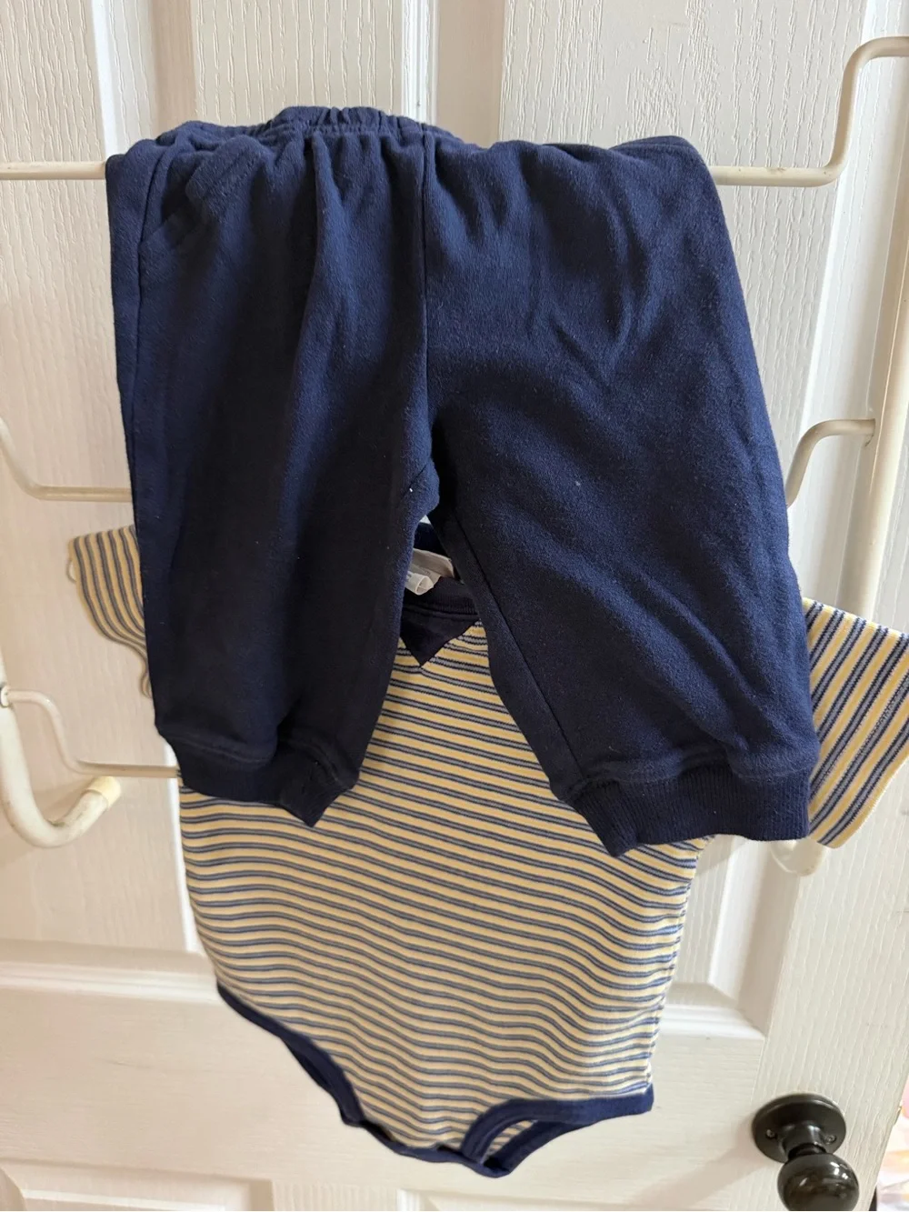 Carters vintage Y2K striped onesie with snap shoulder